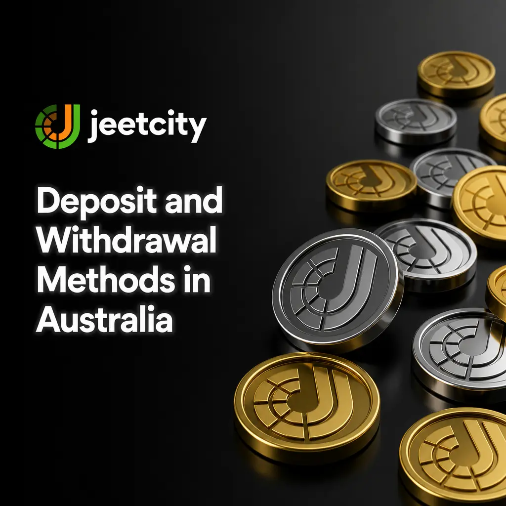 JeetCity deposit and withdrawal methods in Australia including Visa, Mastercard, Skrill, Neteller, and crypto options