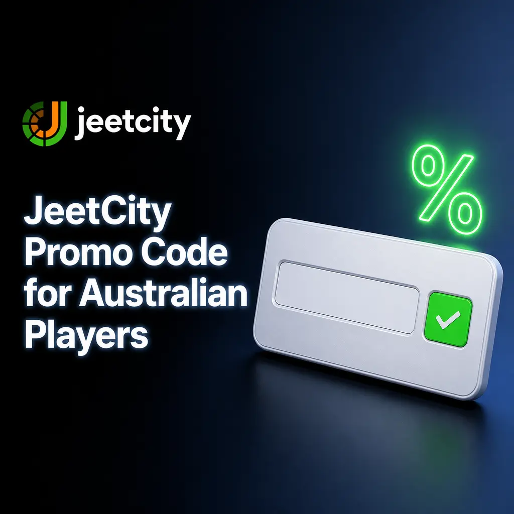 JeetCity promo codes for Australian players offering match bonuses and free spins on registration or account dashboard