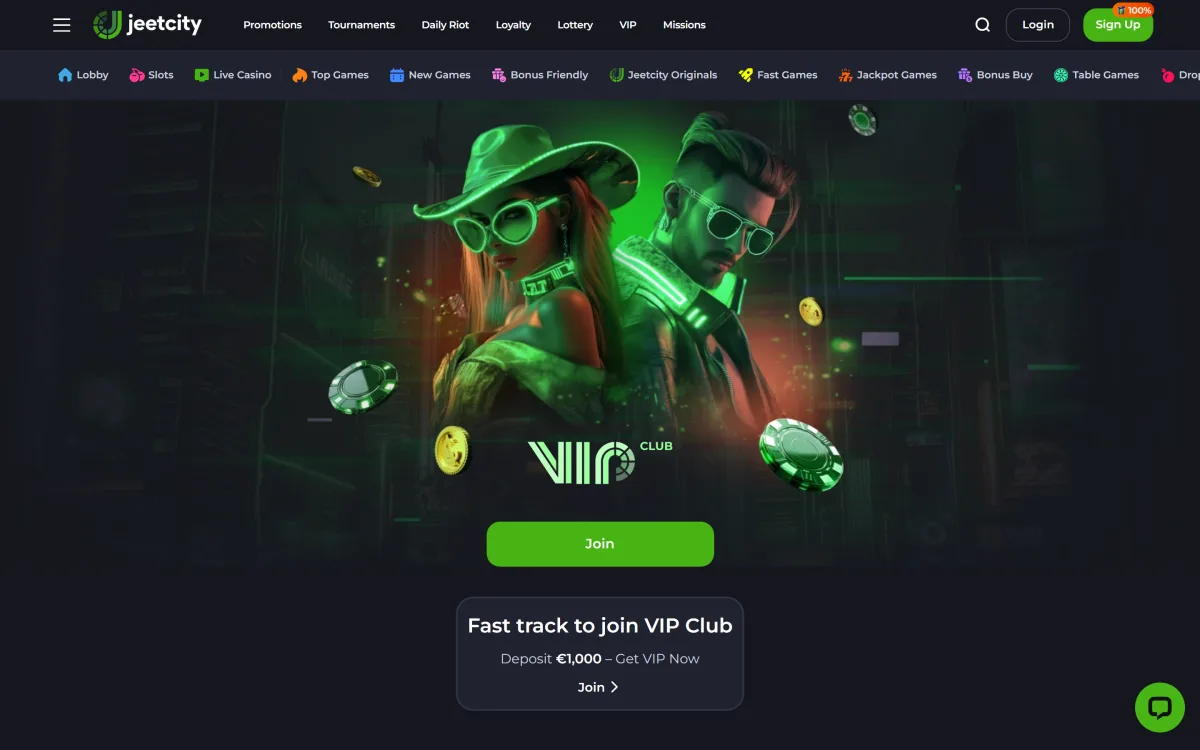 VIP club ranks and cashback levels at JeetCity